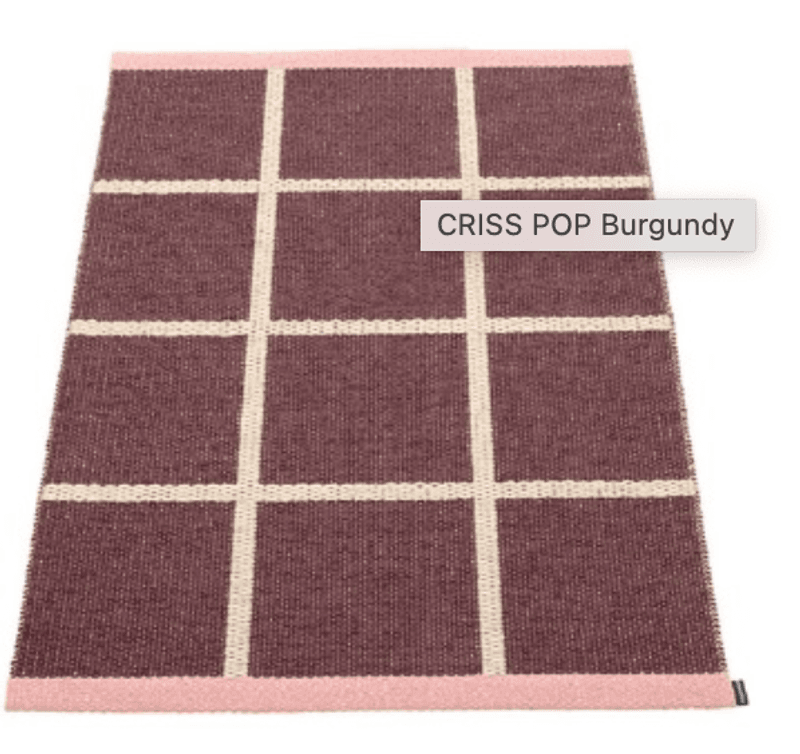 Criss Pop Burgundy / Cream / Piglet 70 x 100 cm